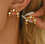 Paire Style Vintage À La Française Gland Acier Inoxydable 201 Plaqué Or 18K Boucles D'oreilles
Art