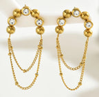 Paire Style Vintage À La Française Gland Acier Inoxydable 201 Plaqué Or 18K Boucles D'oreilles
Art