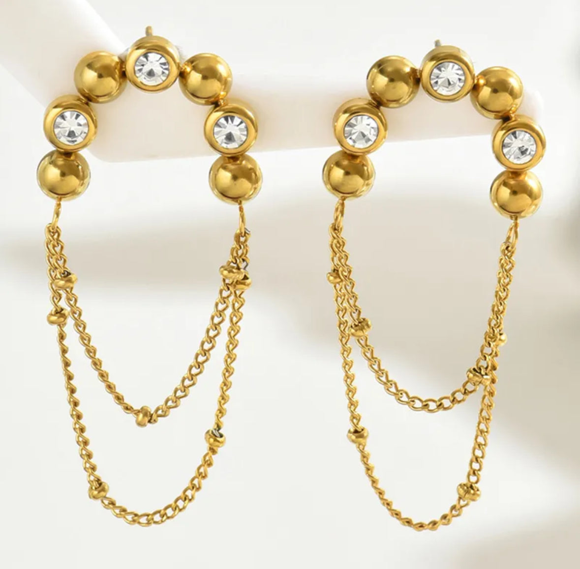 Paire Style Vintage À La Française Gland Acier Inoxydable 201 Plaqué Or 18K Boucles D'oreilles
Art