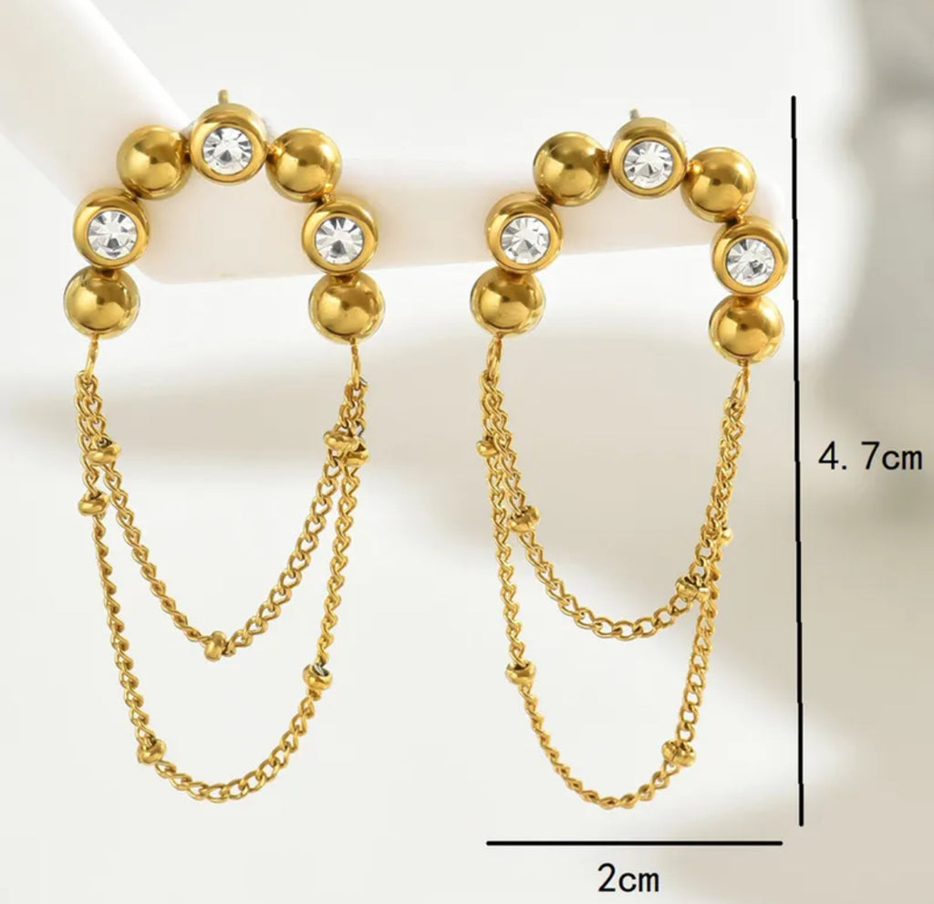 Paire Style Vintage À La Française Gland Acier Inoxydable 201 Plaqué Or 18K Boucles D'oreilles
Art